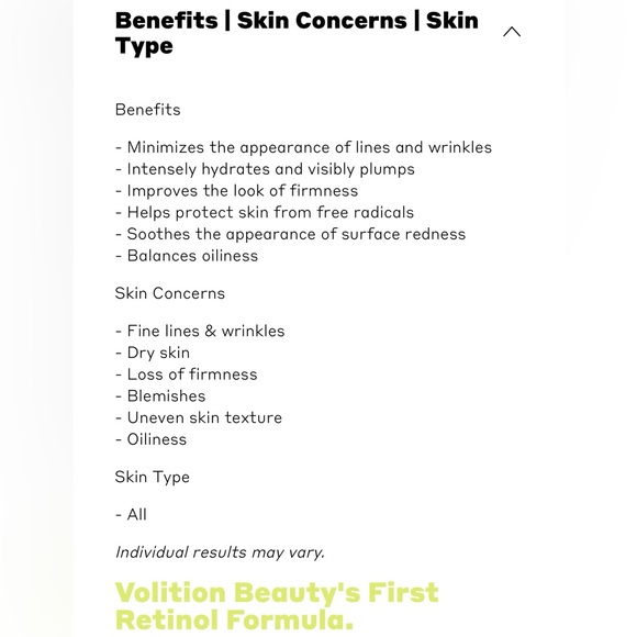 VOLITION
Sémillon Overnight Retinol
Serum, NEW - Picture 13 of 16